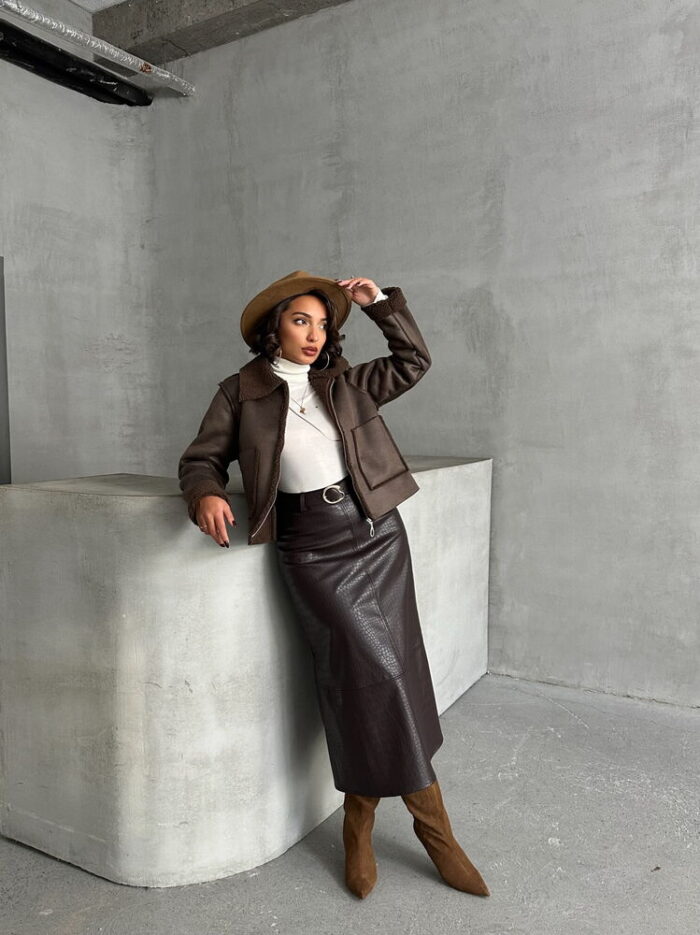 F1856 Suede Plush Coat - Producer: Topshow - Wholesale Women Clothes - TheBS Women