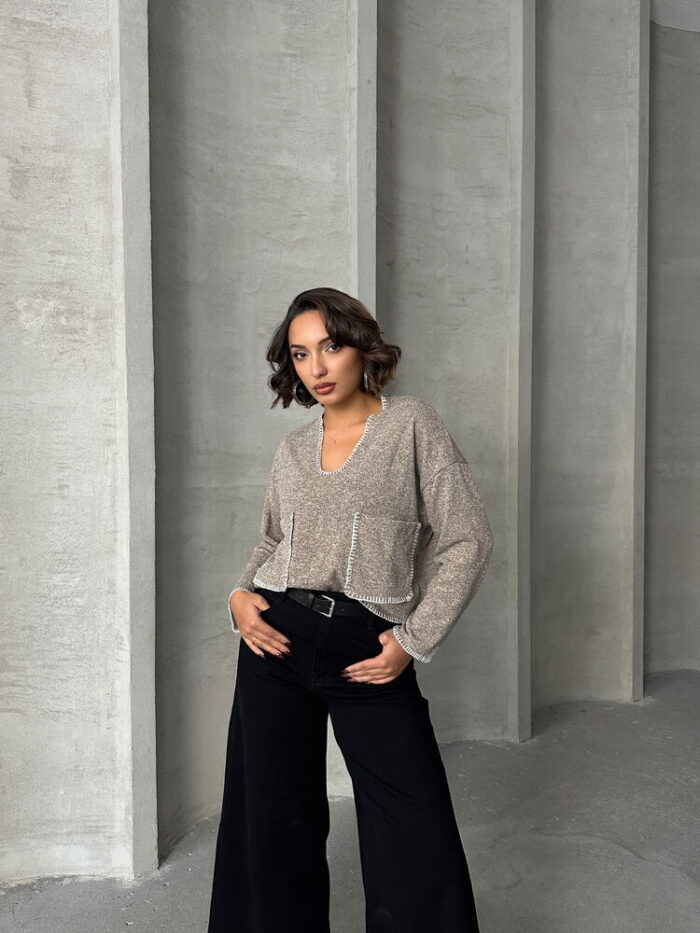 Shepherd Stitched Knitwear Wholesale Blouse F1652 - Producer: Topshow - Wholesale Women Clothes - TheBS Women