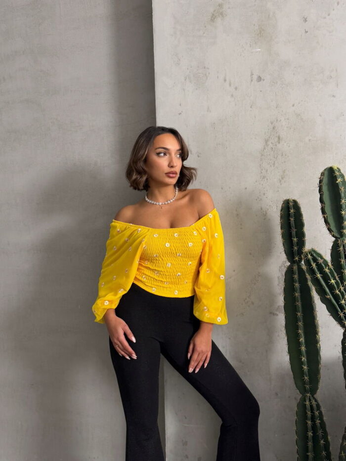 Gipel Daisy Patterned Wholesale Blouse - Producer: Topshow - Wholesale Women Clothes - TheBS Women