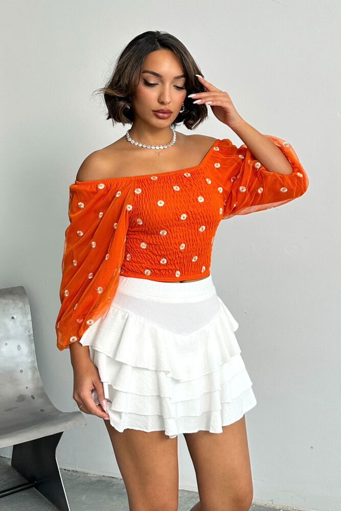 Gipel Daisy Patterned Blouse - Producer: Topshow - Wholesale Women Clothes - TheBS Women