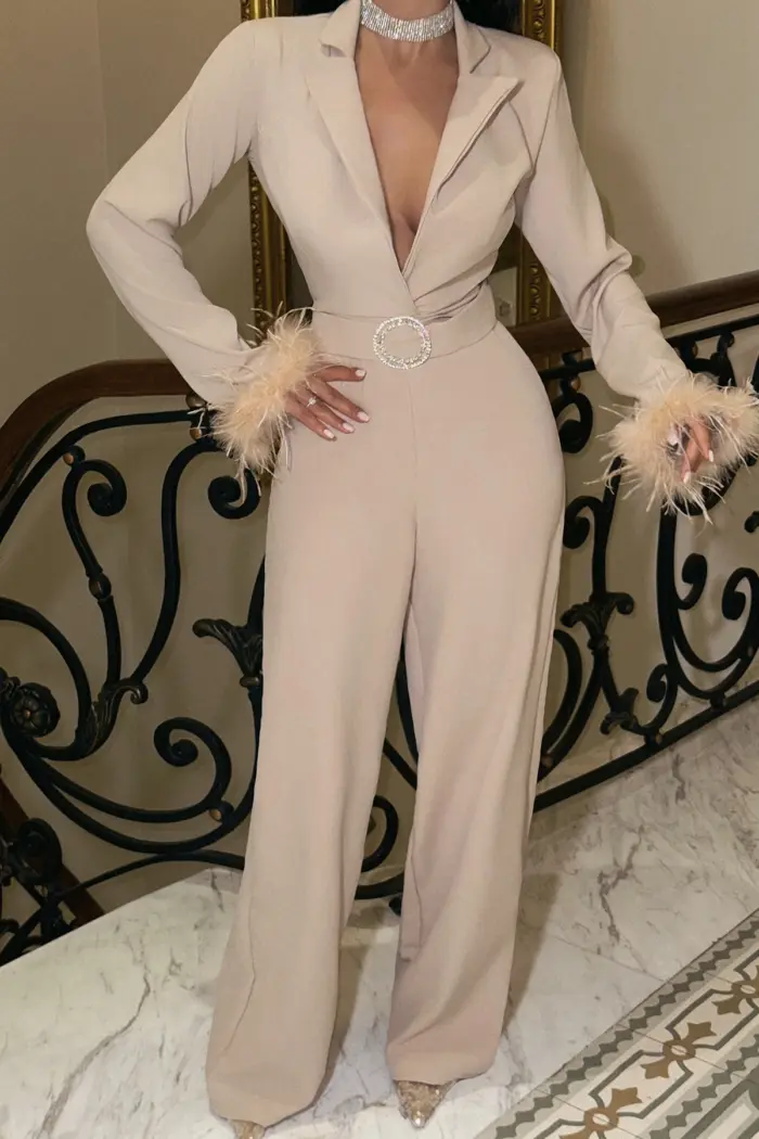 Long Sleeve Tassel Jumpsuit - Producer: EYYO ATELIER - Wholesale Women Clothes - TheBS Women