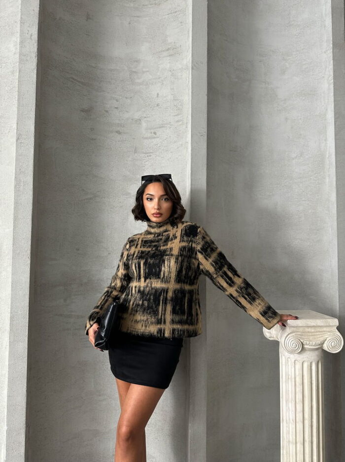Knitted Sweater - Biscuit - Producer: Topshow - Wholesale Women Clothes - TheBS Women