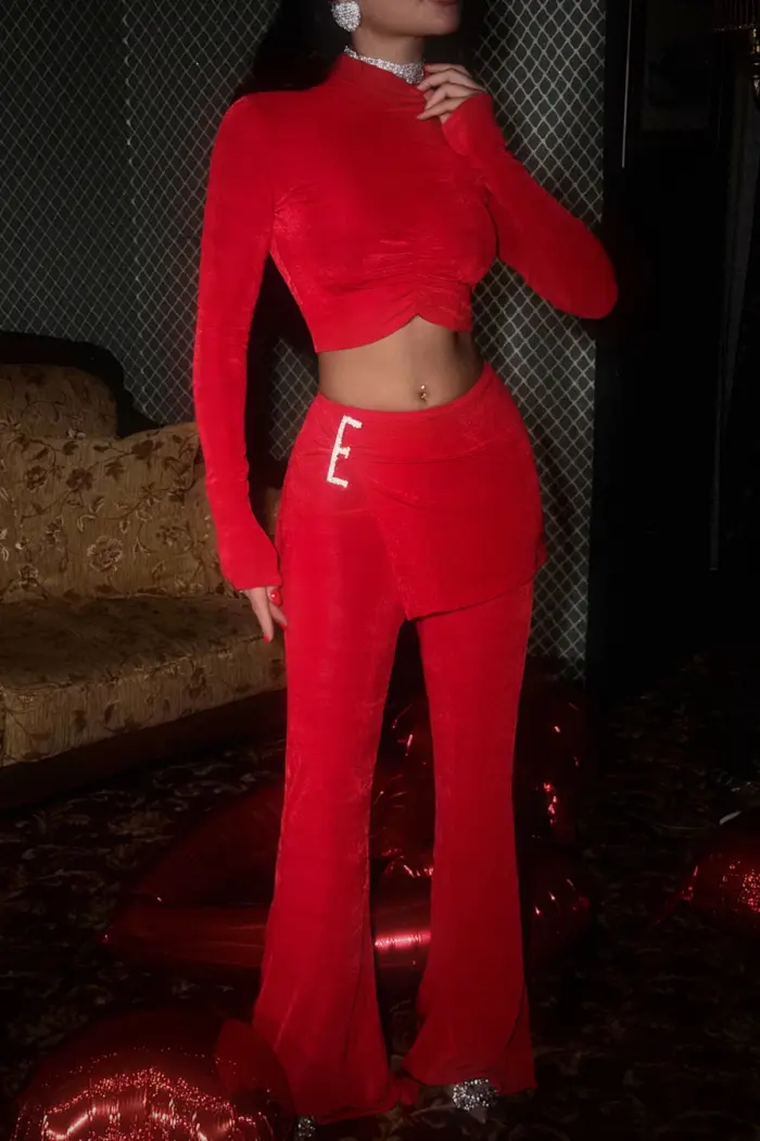 Slit Detail Trouser Suit - Producer: EYYO ATELIER - Wholesale Women Clothes - TheBS Women