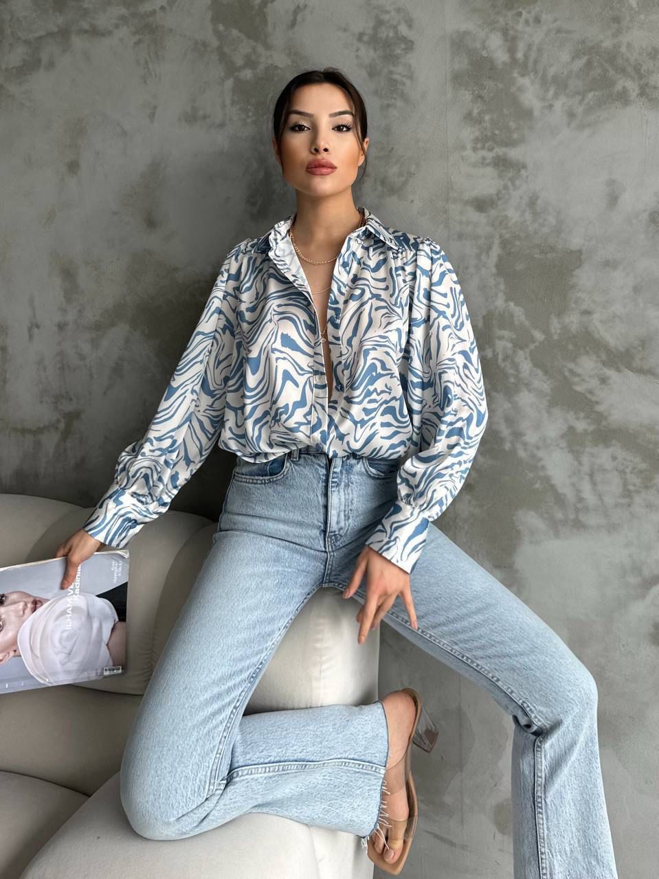 Satin Shirt - Producer: My Jest Fashion - Wholesale Women Clothes - TheBS Women