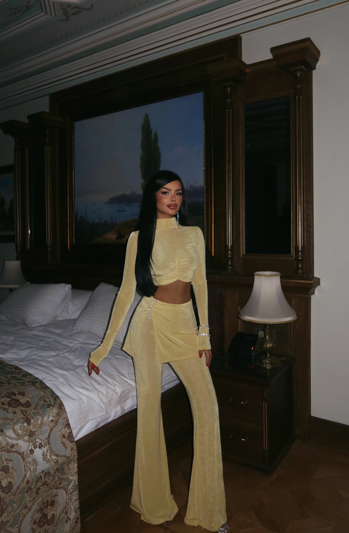 Slit Detail Trousers Suit - Producer: EYYO ATELIER - Wholesale Women Clothes - TheBS Women