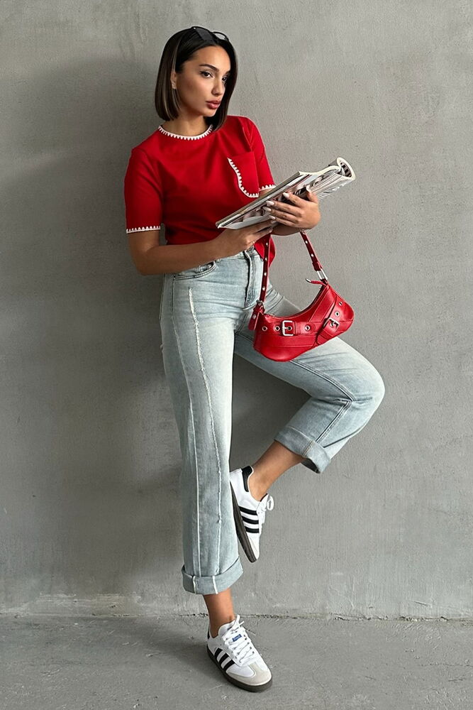 Shepherd Stitched T-shirt - Producer: Topshow - Wholesale Women Clothes - TheBS Women