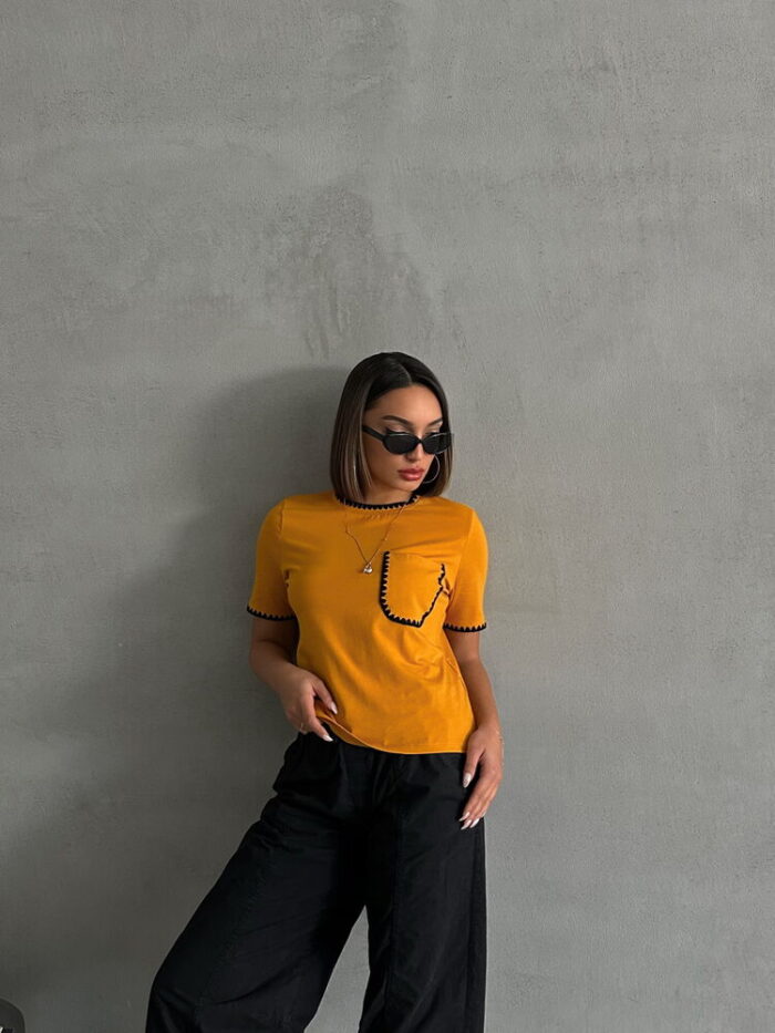 Shepherd Stitched T-shirt - Producer: Topshow - Wholesale Women Clothes - TheBS Women