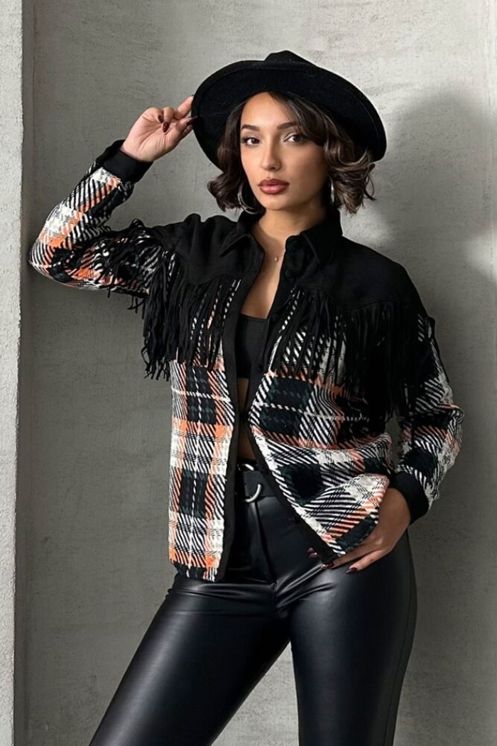 Plaid Shirt - Black - Producer: Topshow - Wholesale Women Clothes - TheBS Women
