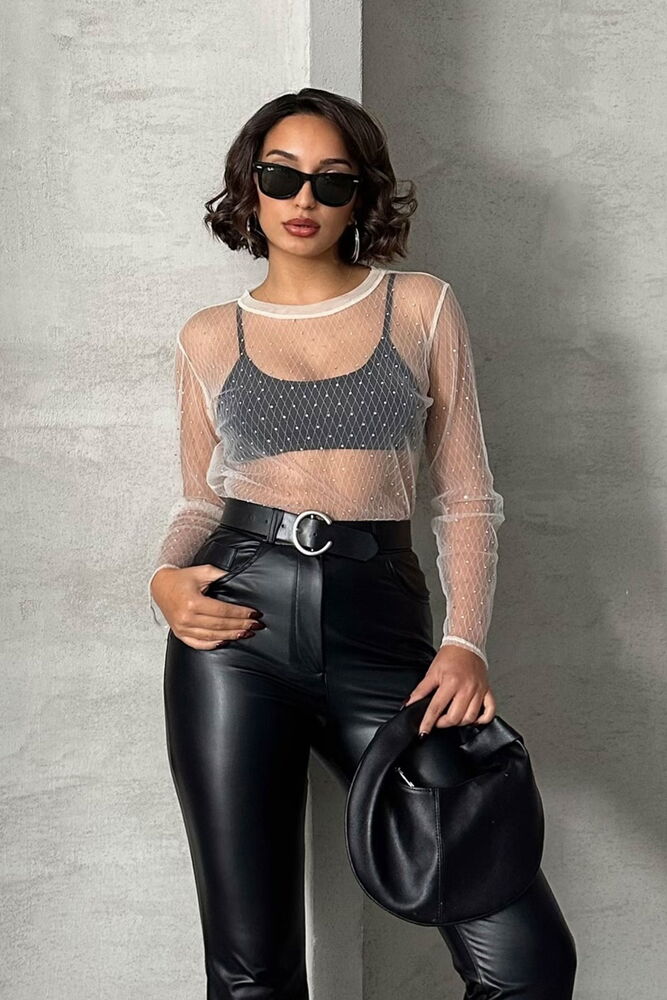 Polka Dot Tulle Blouse - Producer: Topshow - Wholesale Women Clothes - TheBS Women
