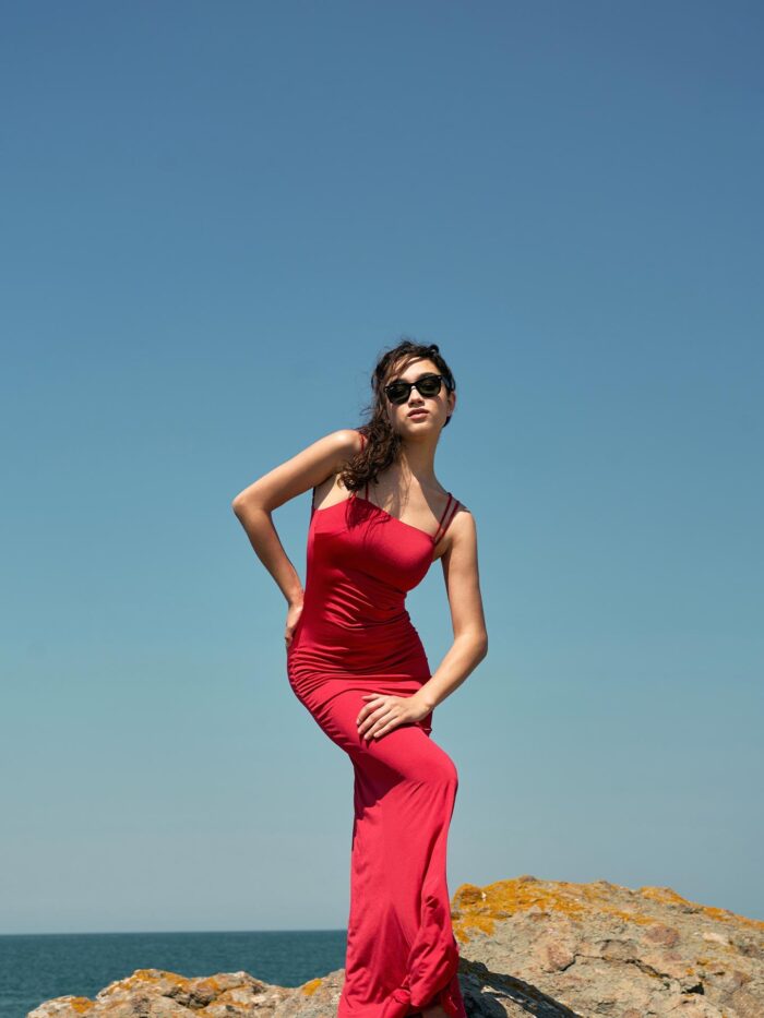 Strappy JerseyLong Dress - Producer: Juste - Wholesale Women Clothes - TheBS Women