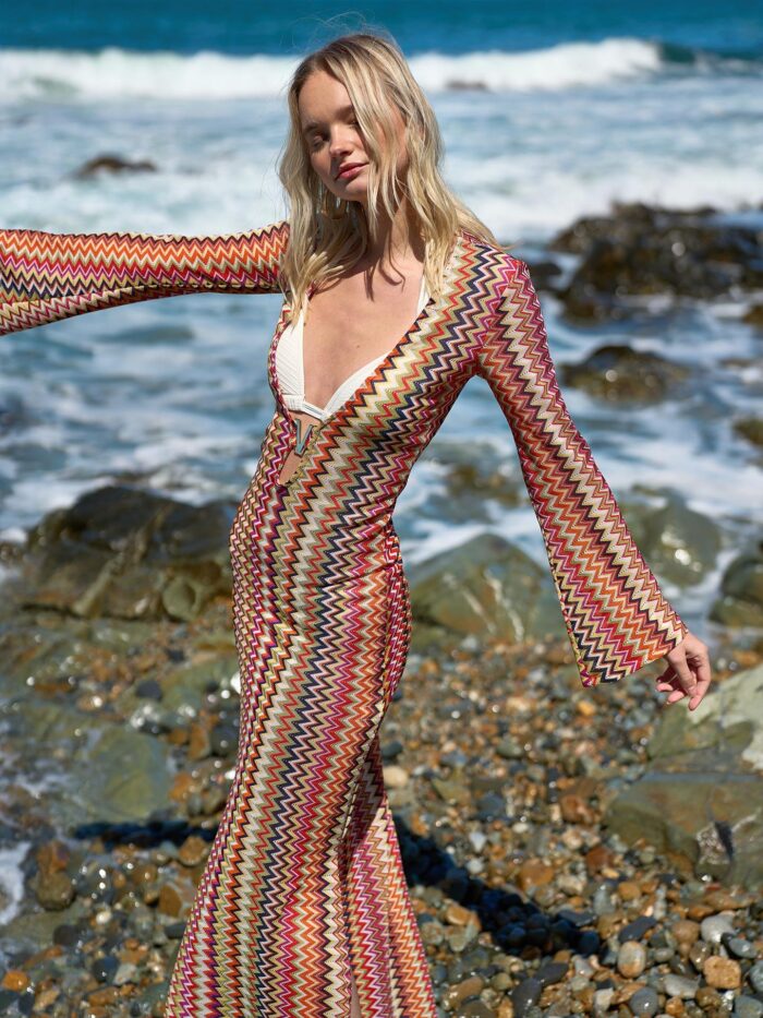 Colorful Patterned Lace Pareo Dress - Producer: Juste - Wholesale Women Clothes - TheBS Women