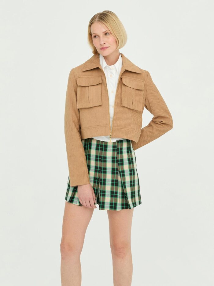 Velvet Pocket Detail Jacket - Producer: Juste - Wholesale Women Clothes - TheBS Women