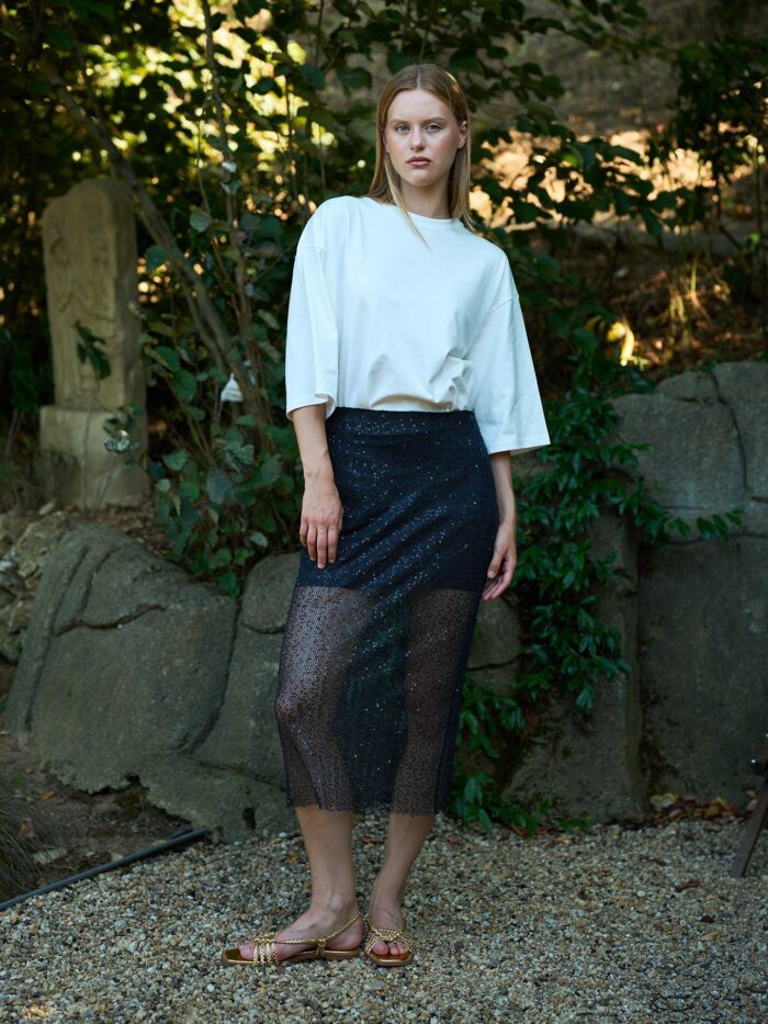 Sequined Midi Skirt - Producer: Juste - Wholesale Women Clothes - TheBS Women