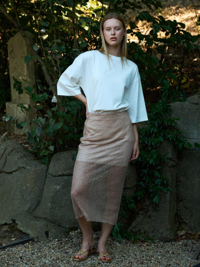 Sequined Midi Skirt - Producer: Juste - Wholesale Women Clothes - TheBS Women