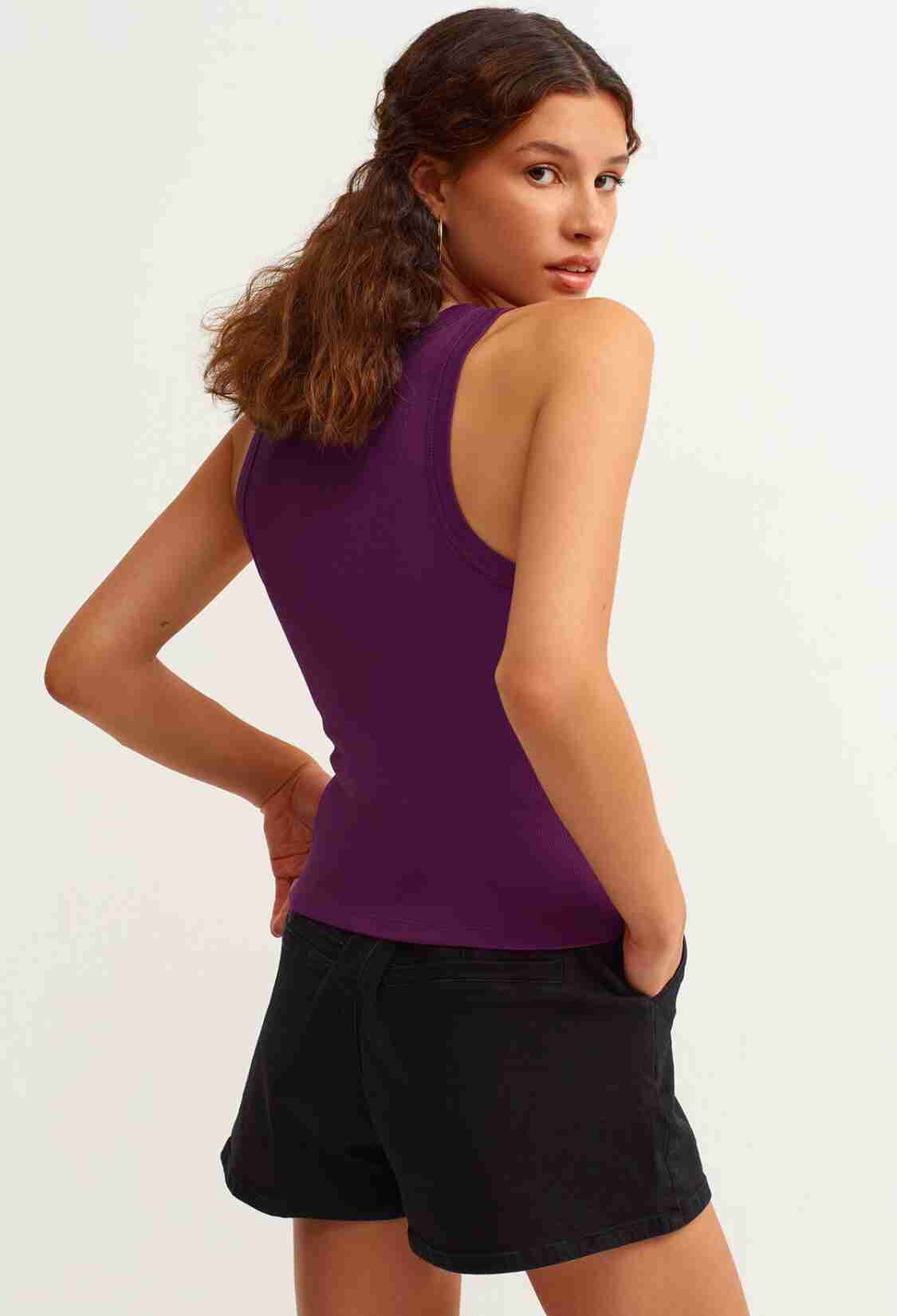 Ribbed Halter Neck Knitted Undershirt - Brand: la & vetta - Women & Kids, Baby Clothes Wholesale - TheBS Women