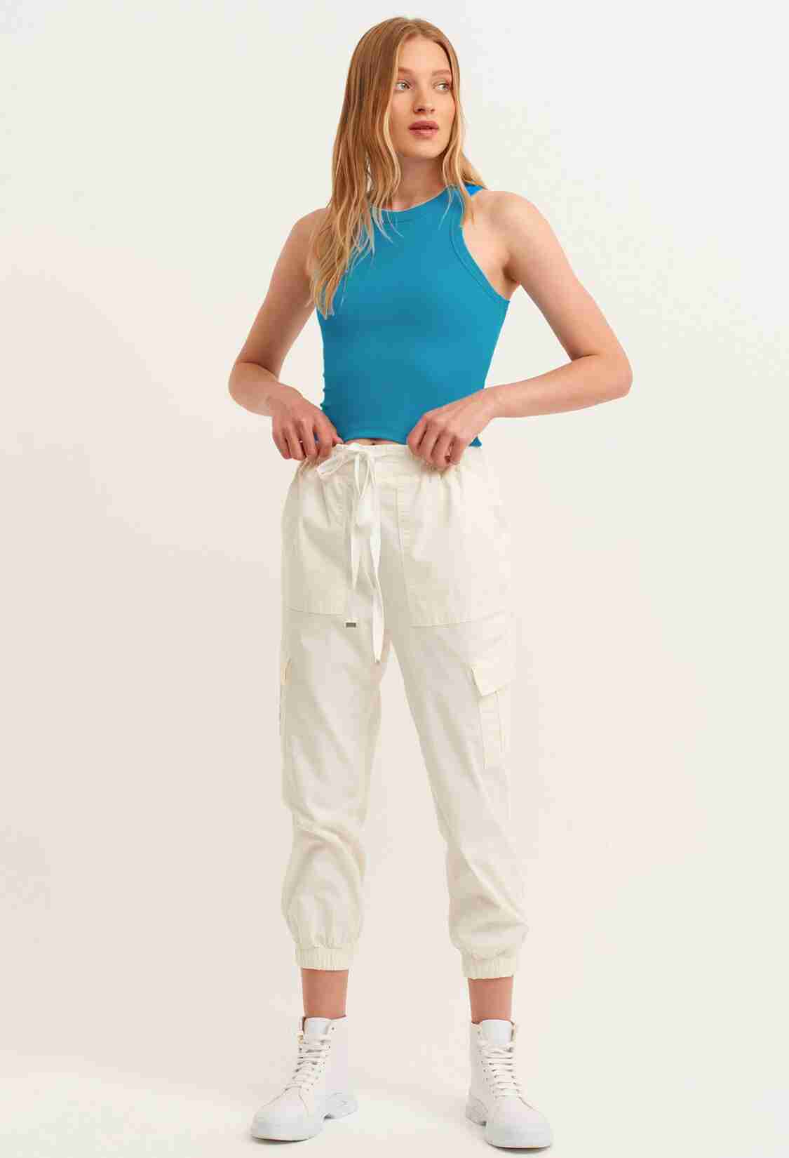 Ribbed Halter Neck Knitted Undershirt - Brand: la & vetta - Women & Kids, Baby Clothes Wholesale - TheBS Women