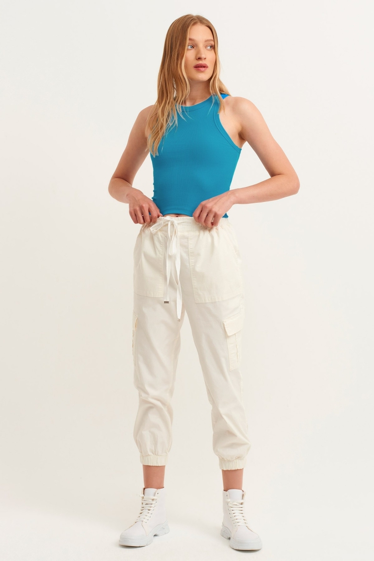 Ribbed Halter Neck Knitted Undershirt - Brand: la & vetta - Women & Kids, Baby Clothes Wholesale - TheBS Women