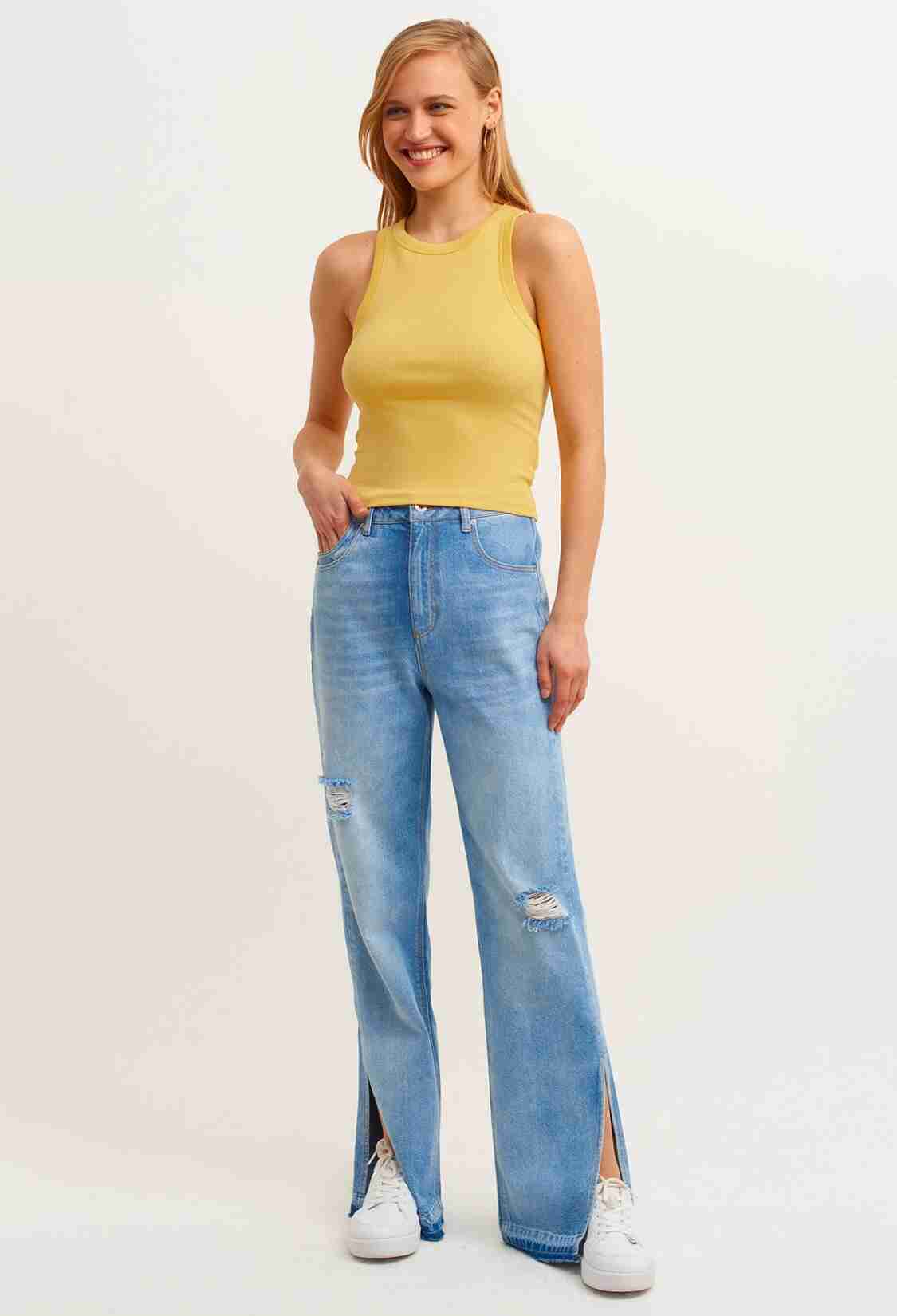 Ribbed Halter Neck Knitted Undershirt - Brand: la & vetta - Women & Kids, Baby Clothes Wholesale - TheBS Women