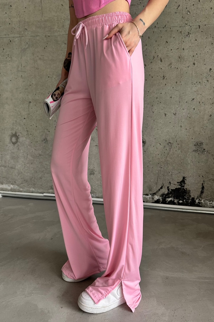 Slit Lycra High Waist Sweatpants - Brand: la & vetta - Women & Kids, Baby Clothes Wholesale - TheBS Women