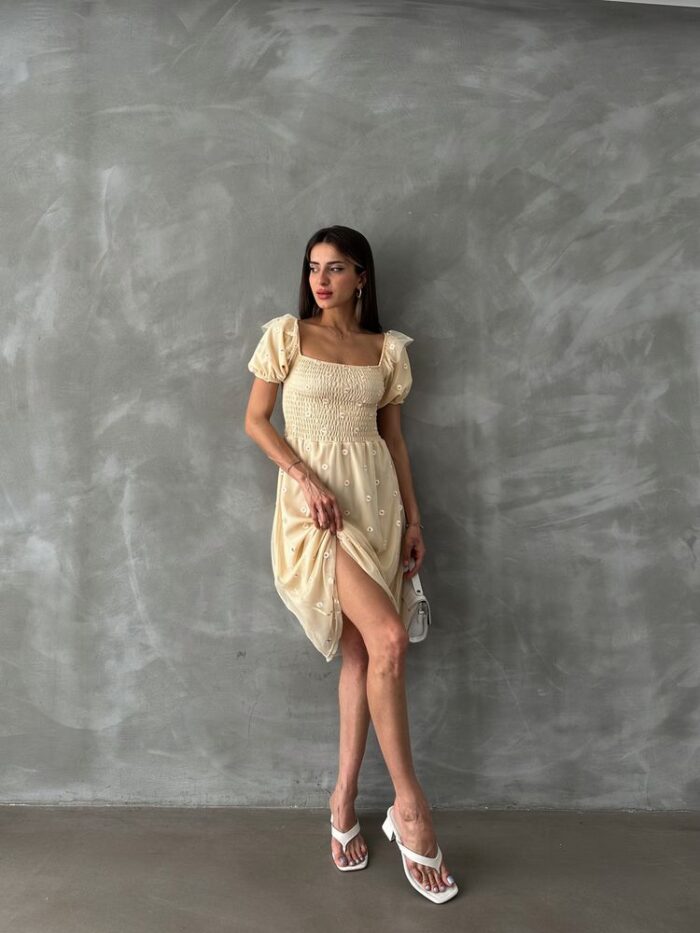 Boat Neck Chest Gimp Dress - Producer: Topshow - Wholesale Women Clothes - TheBS Women