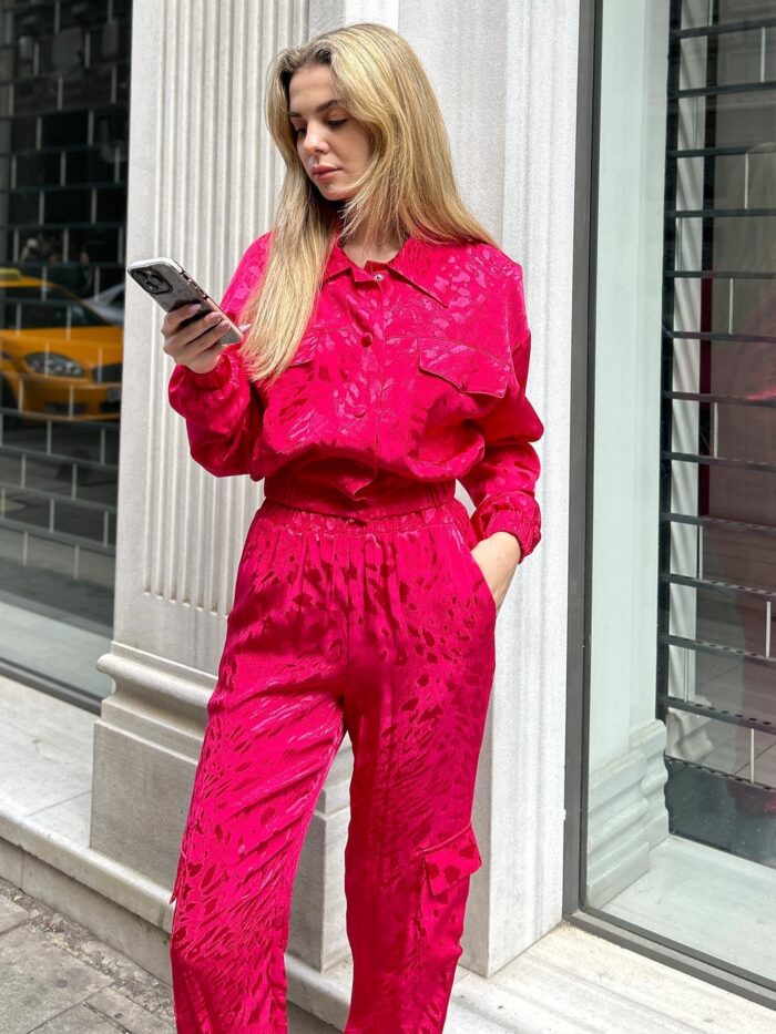 Patterned Elastic Trousers - Producer: Juste - Wholesale Women Clothes - TheBS Women