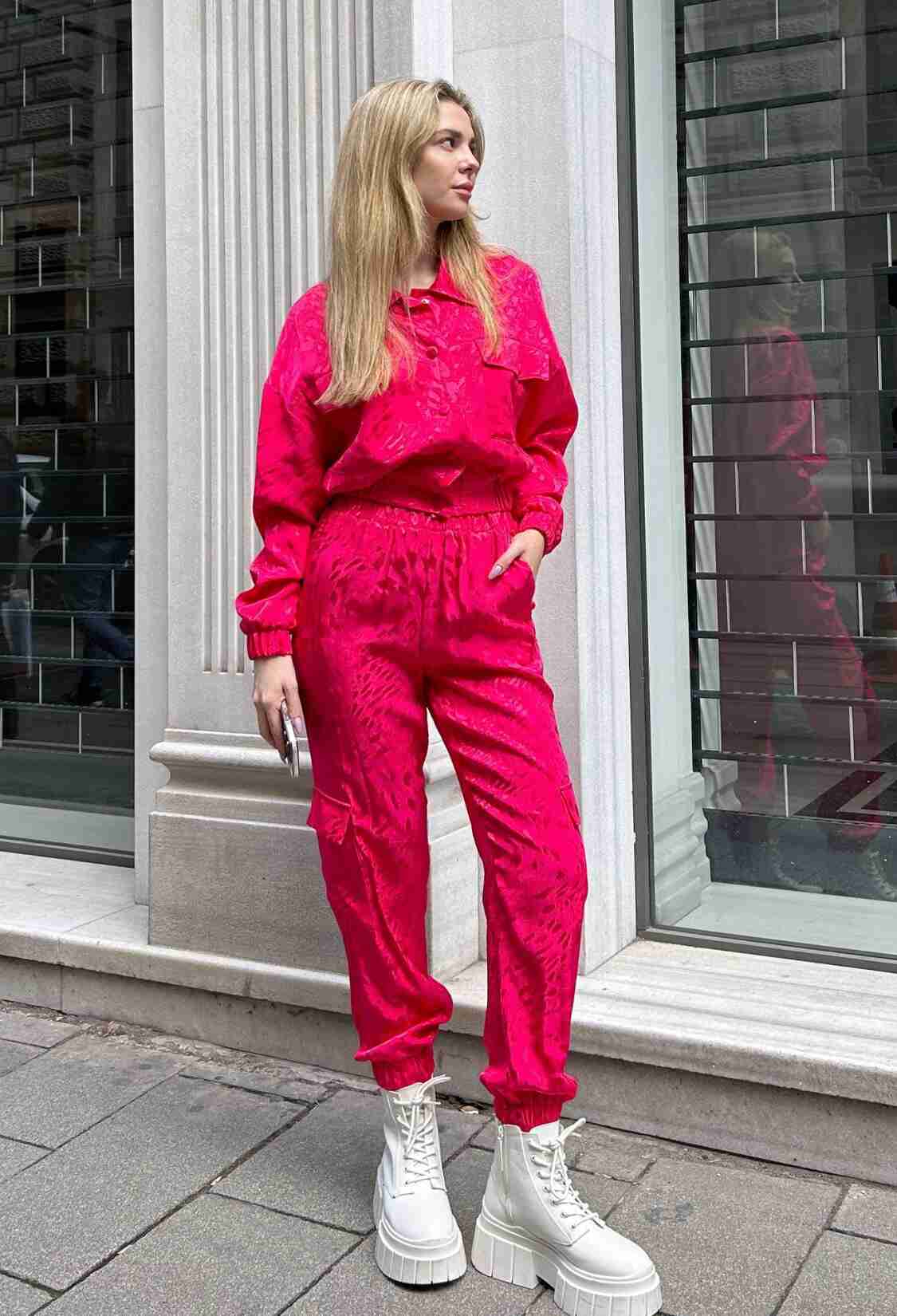 Patterned Elastic Trousers - Brand: Juste - Women & Kids, Baby Clothes Wholesale - TheBS Women