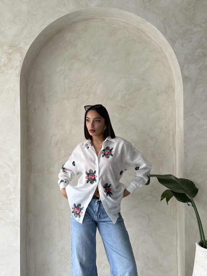 Shirt With Embroidery Detail - Producer: Topshow - Wholesale Women Clothes - TheBS Women