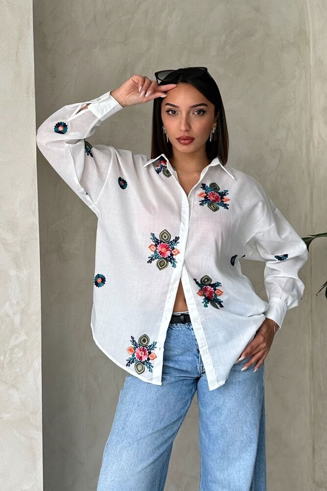 Shirt With Embroidery Detail - Producer: Topshow - Wholesale Women Clothes - TheBS Women