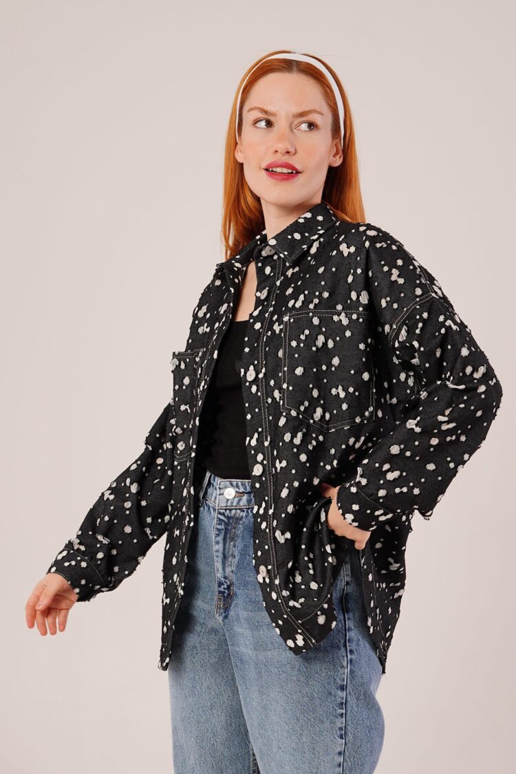 Vintage Look Denim WholesaleShirt - Producer: Lustrin - Wholesale Women Clothes - TheBS Women
