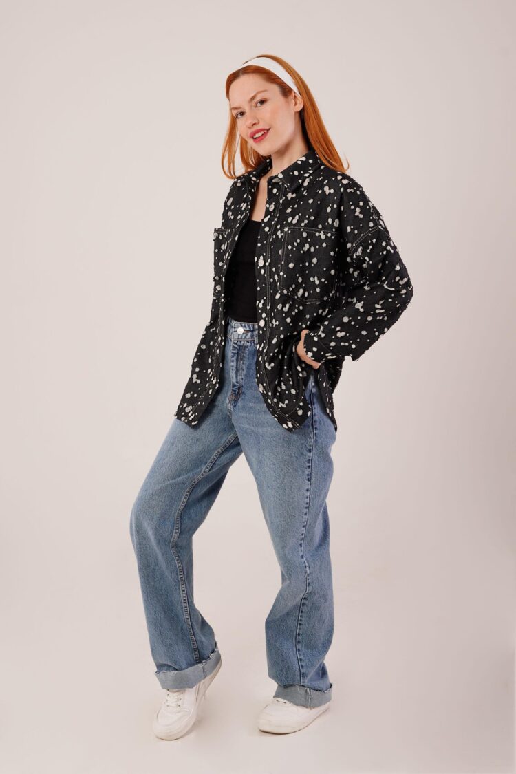 Vintage Look Denim WholesaleShirt - Producer: Lustrin - Wholesale Women Clothes - TheBS Women