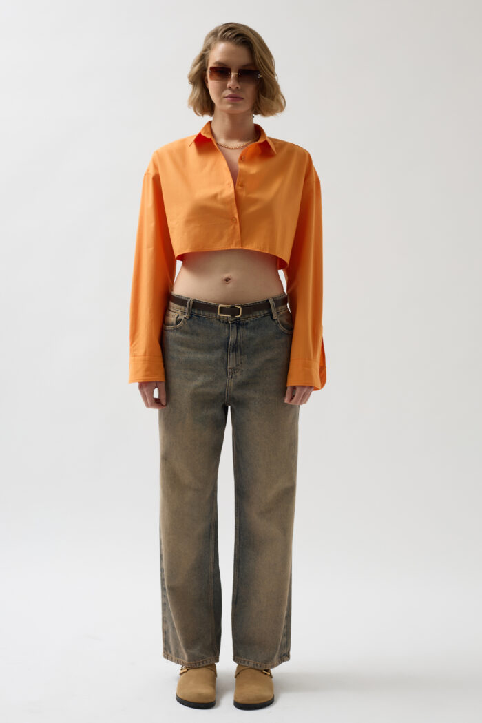 Crop Oversize Shirt - Producer: Black Fashion - Wholesale Women Clothes - TheBS Women