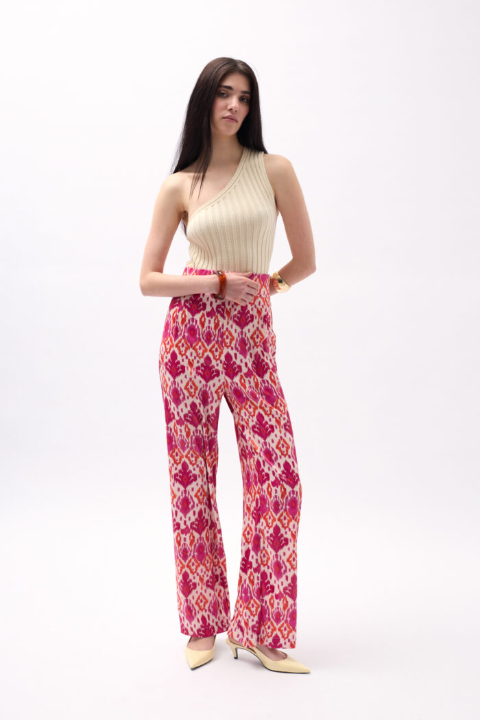Patterned Satin Trousers - Producer: Black Fashion - Wholesale Women Clothes - TheBS Women