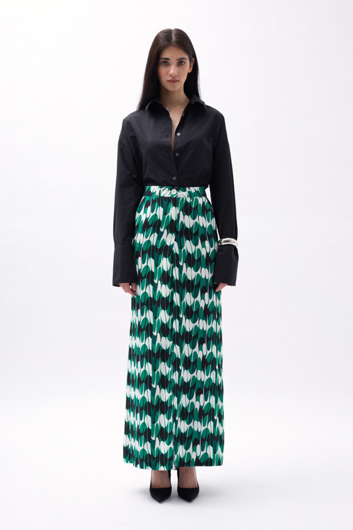 Printed Front Slit Skirt - Producer: Black Fashion - Wholesale Women Clothes - TheBS Women