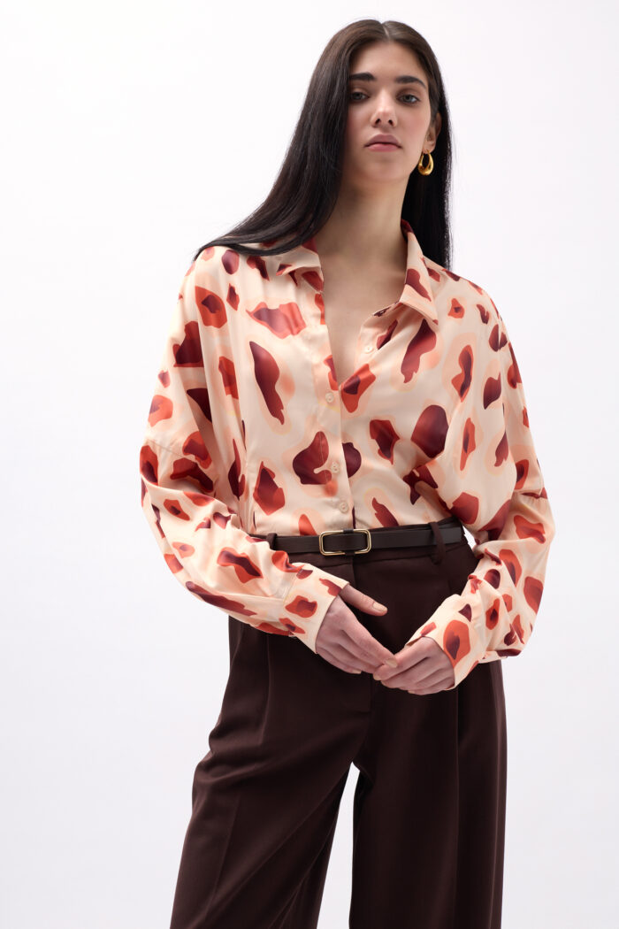 Patterned Crop Shirt - Producer: Black Fashion - Wholesale Women Clothes - TheBS Women
