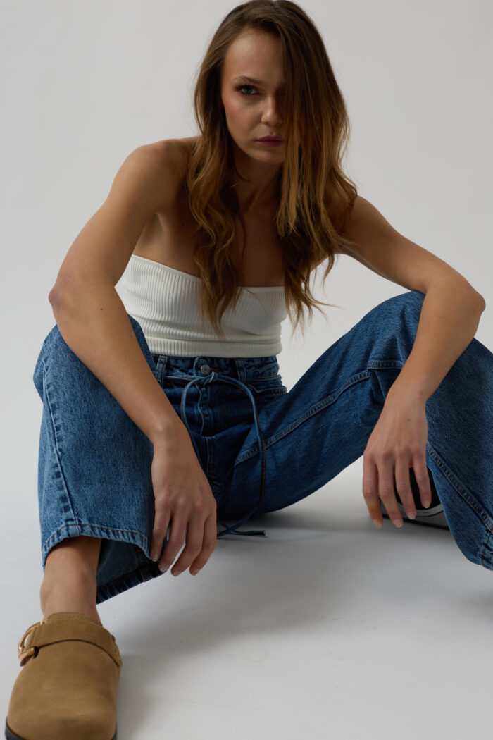 Biye Detail Straight Jean - Producer: Black Fashion - Wholesale Women Clothes - TheBS Women