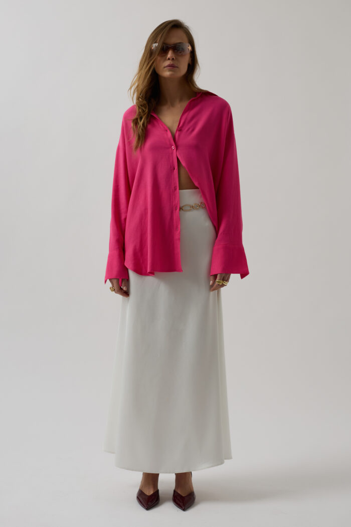 Oversize Linen Shirt - Producer: Black Fashion - Wholesale Women Clothes - TheBS Women