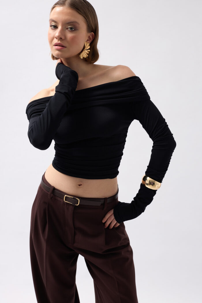 Off The Shoulder Strapless Blouse - Producer: Black Fashion - Wholesale Women Clothes - TheBS Women