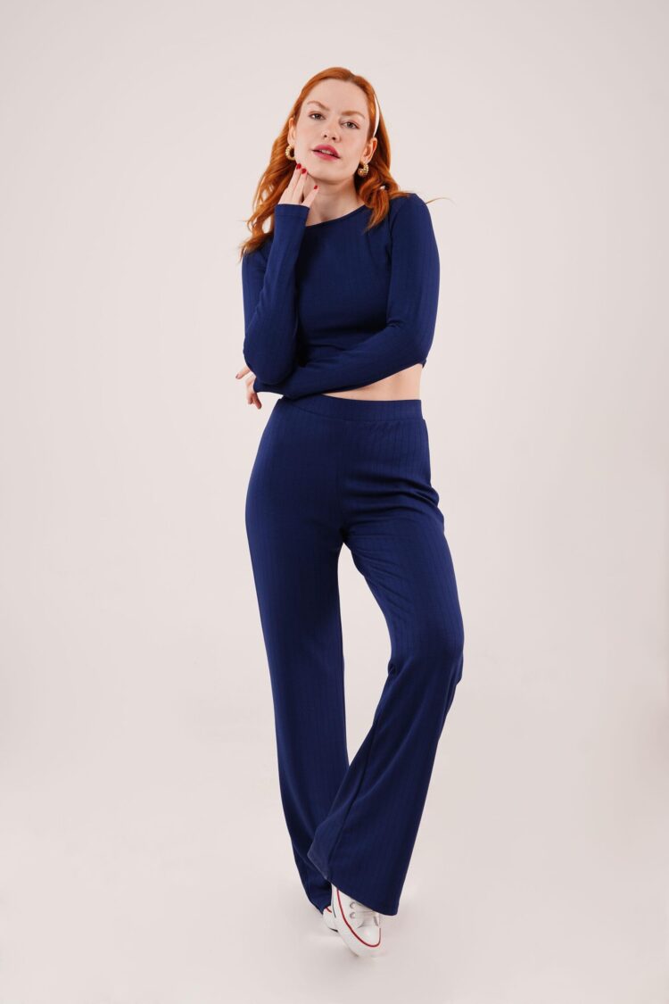 Ribbed Blouse And PantsDouble Suit - Producer: Lustrin - Wholesale Women Clothes - TheBS Women