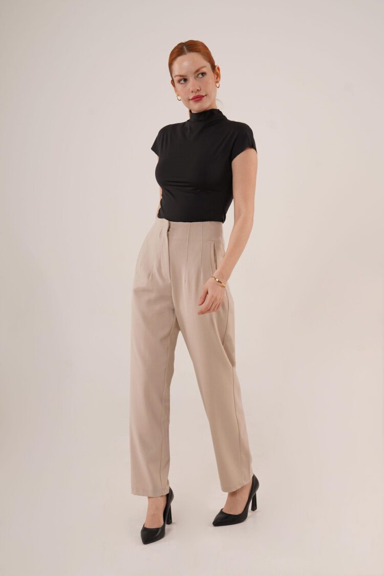 Double Collar Detailed WholesalePants - Producer: Lustrin - Wholesale Women Clothes - TheBS Women