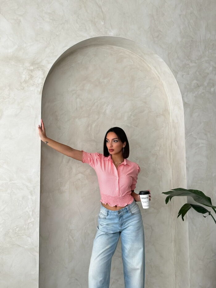 Gipe Detailed Pitikare Wholesale Shirt - Producer: Topshow - Wholesale Women Clothes - TheBS Women