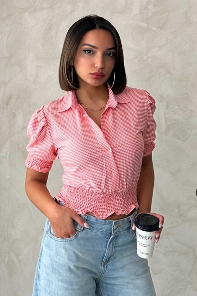 Gipe Detailed Pitikare Wholesale Shirt - Producer: Topshow - Wholesale Women Clothes - TheBS Women