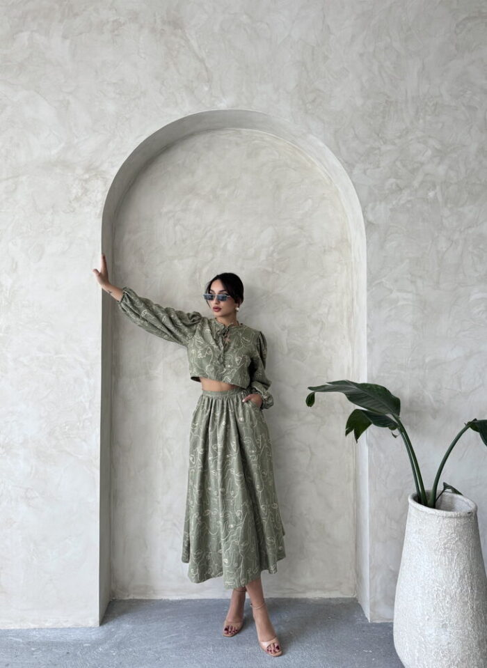 Embroidered Front Tie Blouse - Light - Producer: Topshow - Wholesale Women Clothes - TheBS Women
