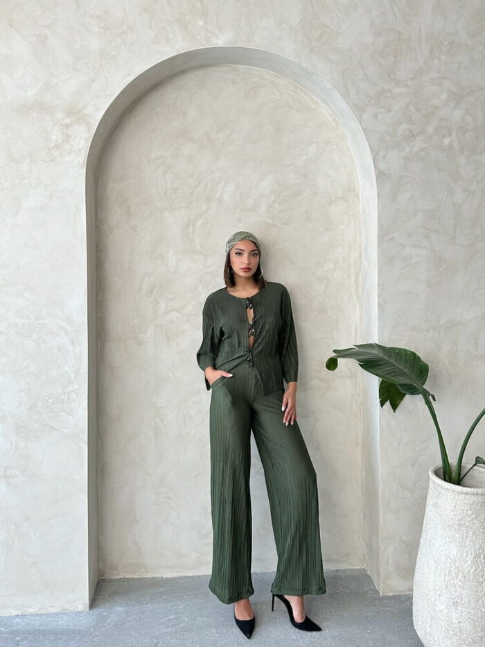 Front Tie Pleated Jacket - Producer: Topshow - Wholesale Women Clothes - TheBS Women