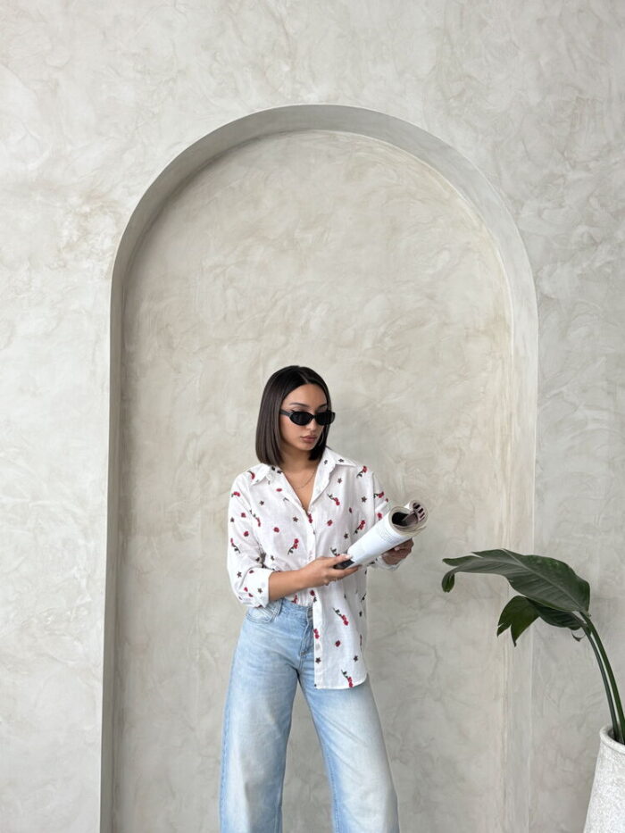 Embroidered Voile Shirt - Producer: Topshow - Wholesale Women Clothes - TheBS Women