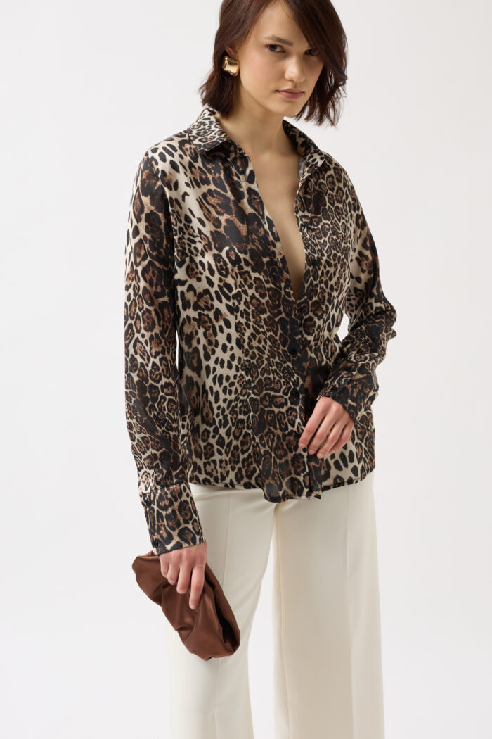 Leopard Print Shirt - Multicolor - Producer: Black Fashion - Wholesale Women Clothes - TheBS Women