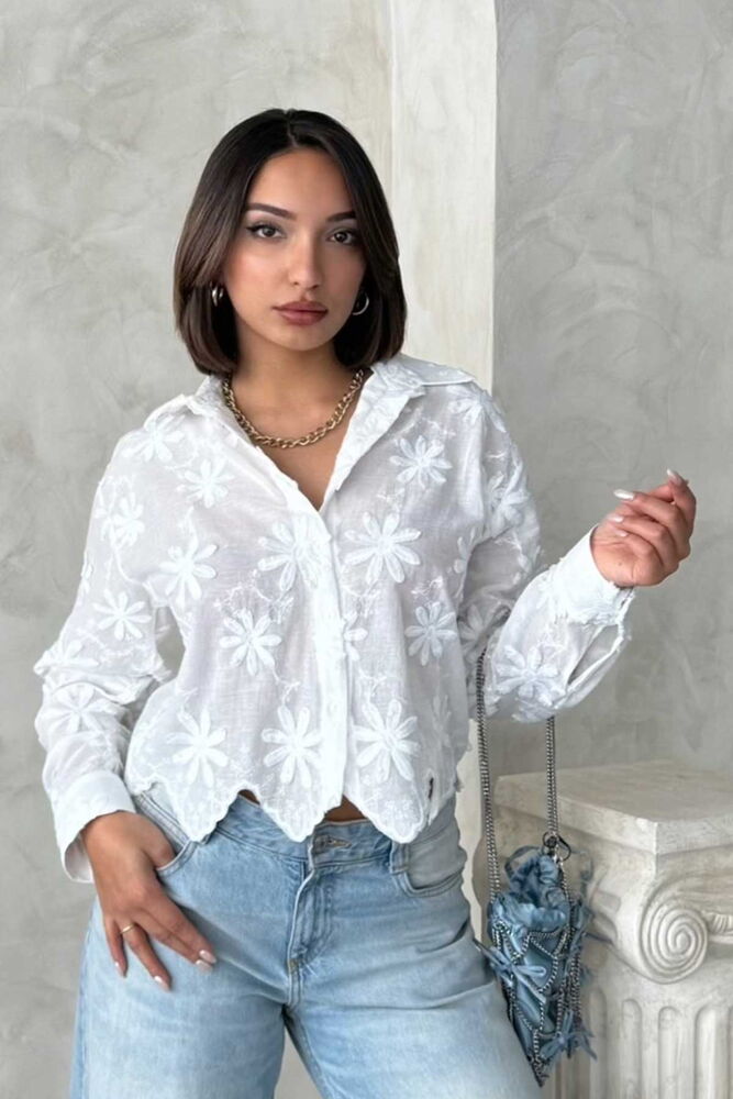 Embroidered Shirt - Producer: Topshow - Wholesale Women Clothes - TheBS Women