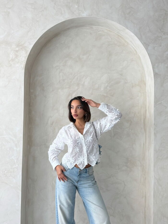 Embroidered Shirt - Producer: Topshow - Wholesale Women Clothes - TheBS Women