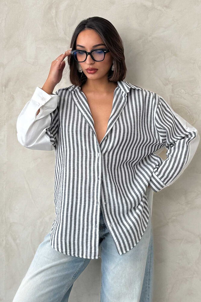 Striped Shirt - Producer: Topshow - Wholesale Women Clothes - TheBS Women