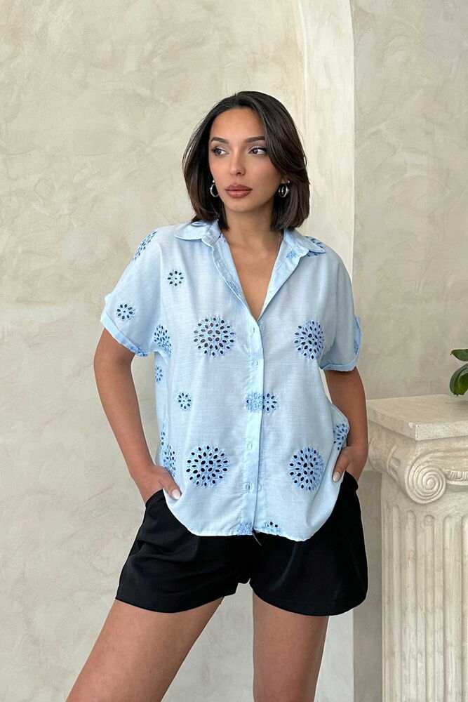 Embroidered Shirt - Producer: Topshow - Wholesale Women Clothes - TheBS Women