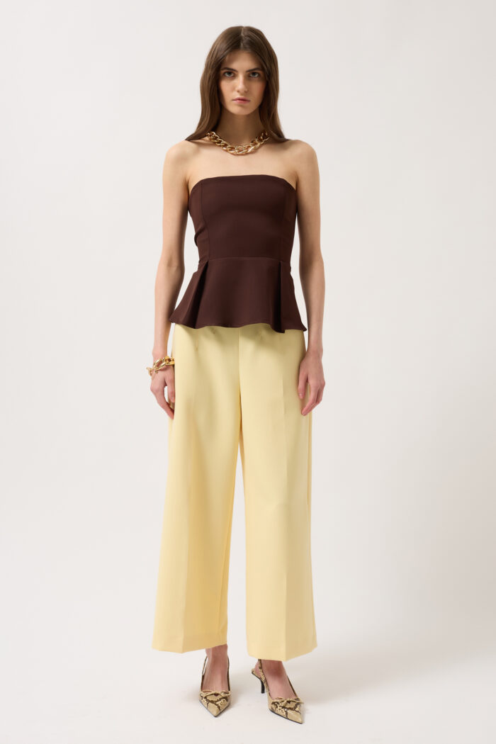 Pleated Strapless Blouse - Producer: Black Fashion - Wholesale Women Clothes - TheBS Women